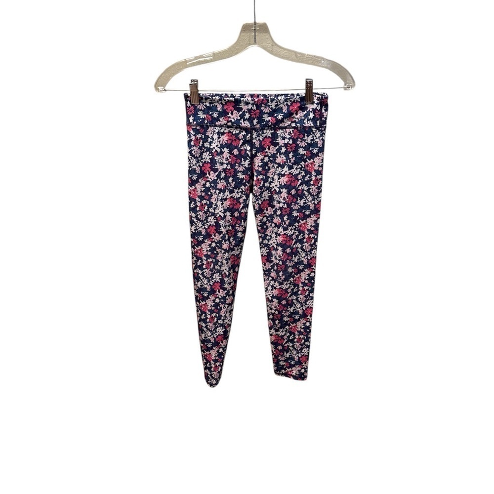 Eddie Bauer Blue and Pink Floral Leggings